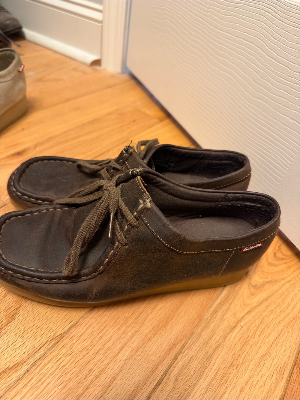 Clarks Women's Dark Brown Lace-Up Ankle Booties